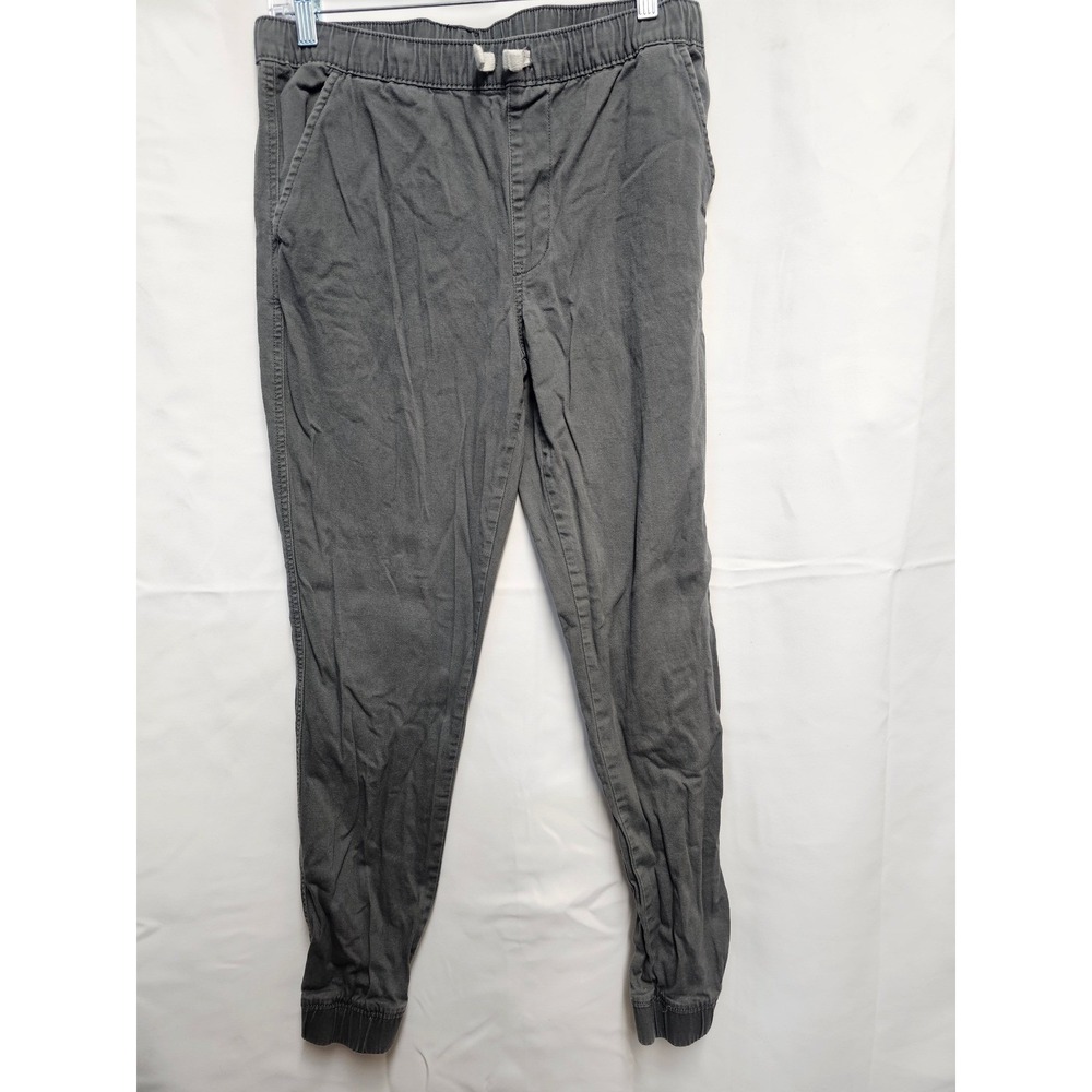 Thereabouts Boys Charcoal Gray Twill Jogger Pants Size XL 18/20 Drawstring